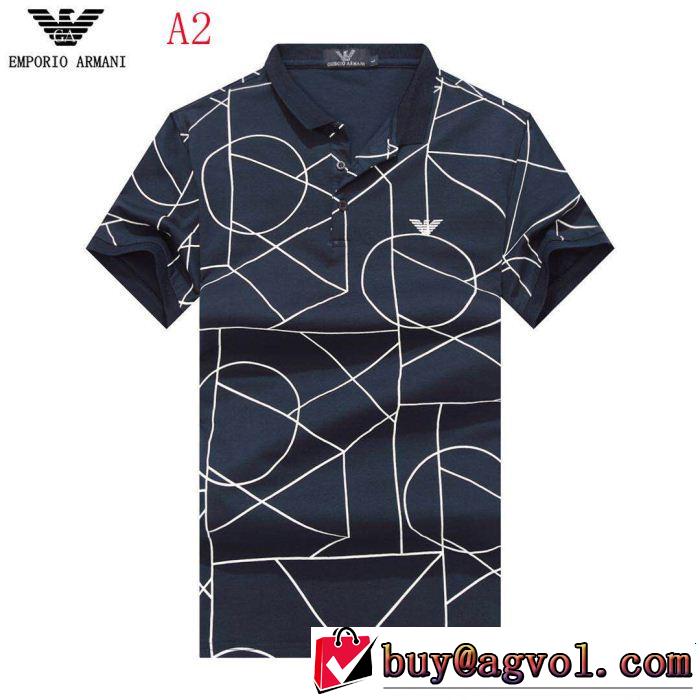 魅力的な今年らしい 今年流大人っぽさ ARMANI アルマーニ 半袖Tシャツ 4色可選
