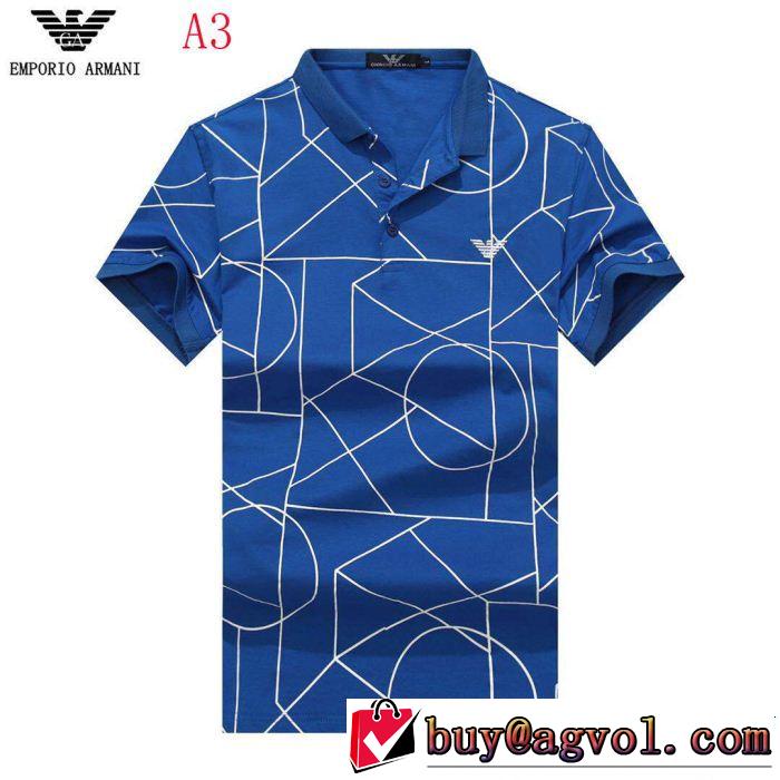 魅力的な今年らしい 今年流大人っぽさ ARMANI アルマーニ 半袖Tシャツ 4色可選