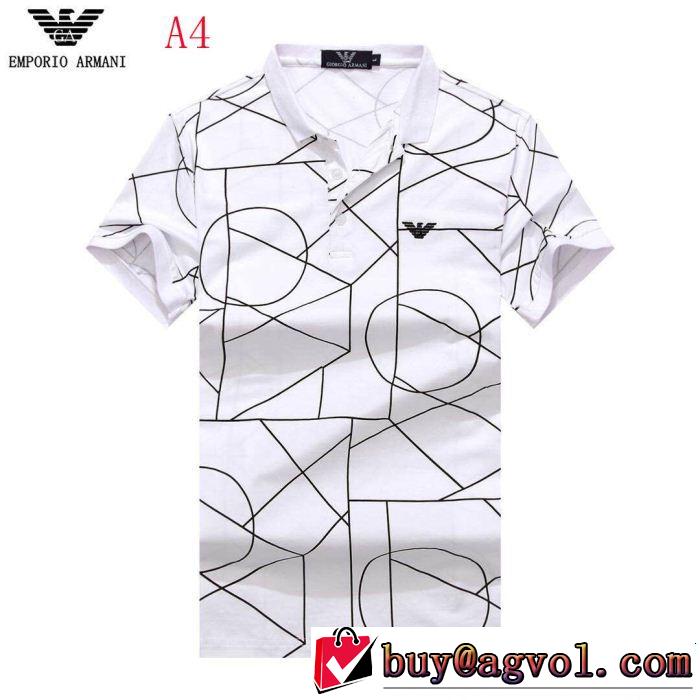 魅力的な今年らしい 今年流大人っぽさ ARMANI アルマーニ 半袖Tシャツ 4色可選