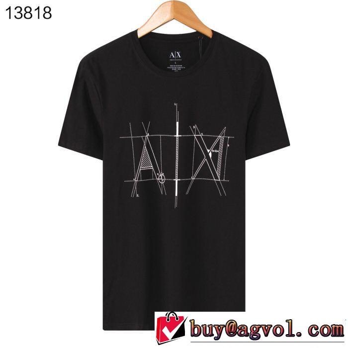 4色可選 今っぽいトレンド 優しげ人気アイテム ARMANI アルマーニ 半袖Tシャツ