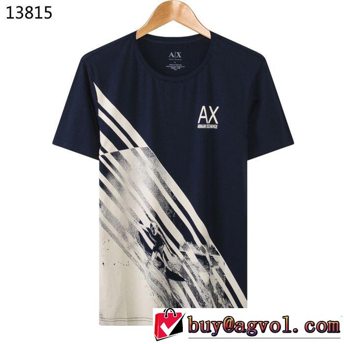 スタイルアップ効果 ARMANI アルマーニ 半袖Tシャツ 4色可選 サラサラの着心地