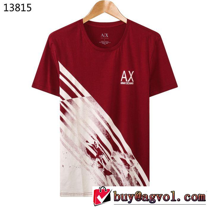 スタイルアップ効果 ARMANI アルマーニ 半袖Tシャツ 4色可選 サラサラの着心地