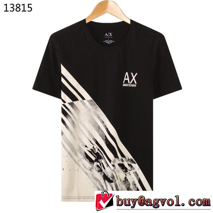 スタイルアップ効果 ARMANI アルマーニ 半袖Tシャツ 4色可選 サラサラの着心地