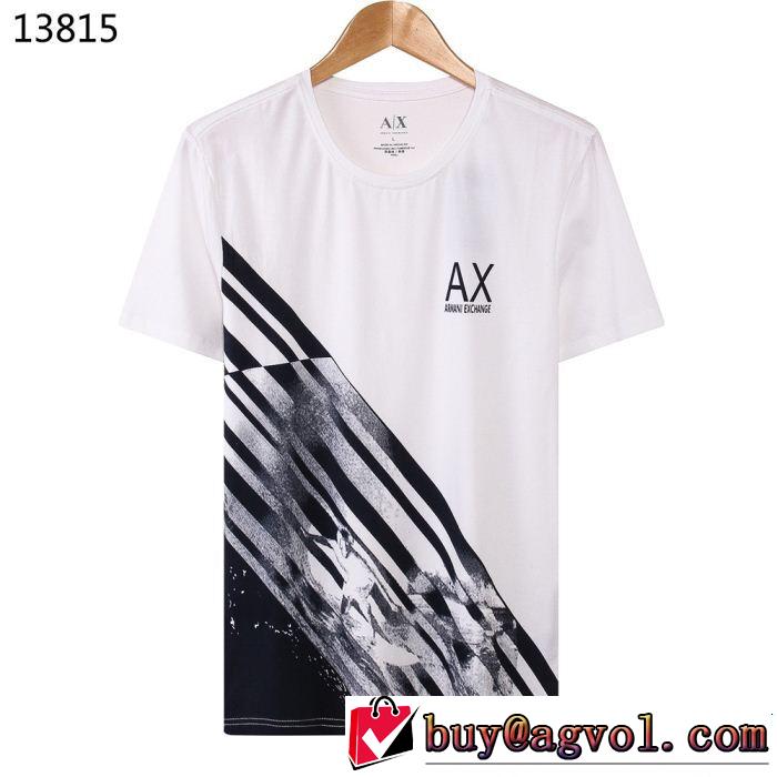 スタイルアップ効果 ARMANI アルマーニ 半袖Tシャツ 4色可選 サラサラの着心地