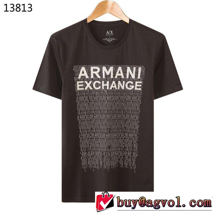 半袖Tシャツ 4色可選 大人っぽく仕上げ きれいめ派に上質 ARMANI アルマーニ