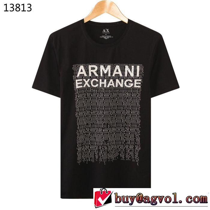 半袖Tシャツ 4色可選 大人っぽく仕上げ きれいめ派に上質 ARMANI アルマーニ