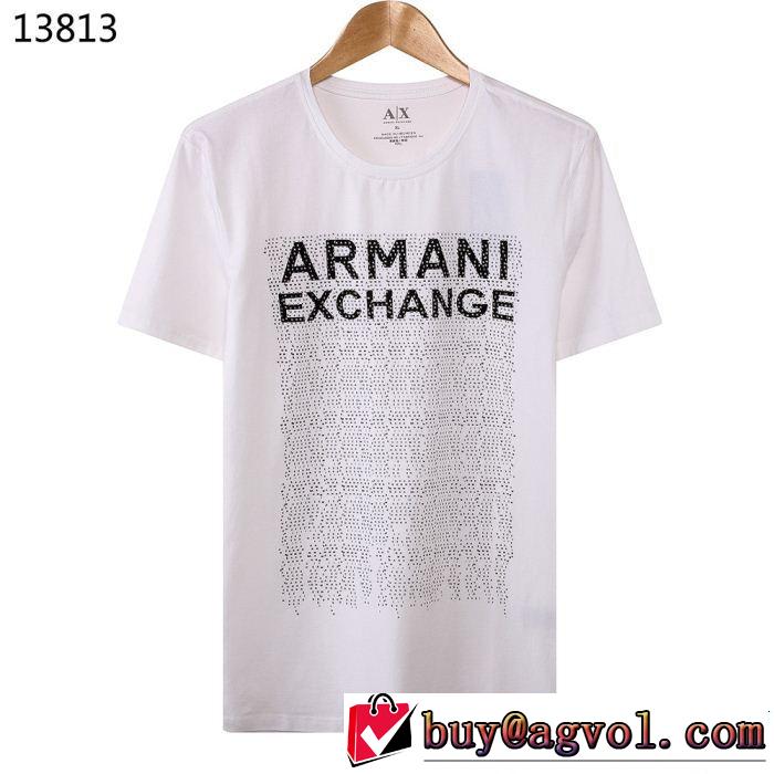 半袖Tシャツ 4色可選 大人っぽく仕上げ きれいめ派に上質 ARMANI アルマーニ