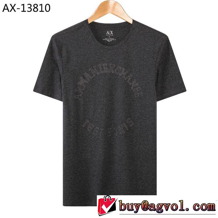 春夏のトレンドアイテム 通勤の定番 ARMANI アルマーニ 半袖Tシャツ 4色可選