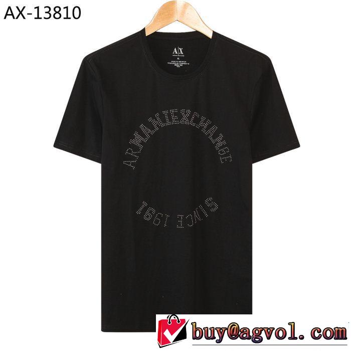春夏のトレンドアイテム 通勤の定番 ARMANI アルマーニ 半袖Tシャツ 4色可選