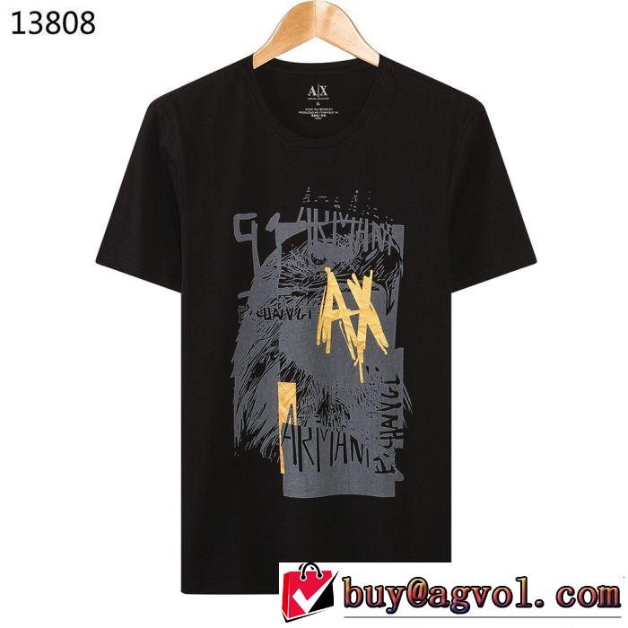 一気にトレンド感満載な着こなし 抜け感スゴイ ARMANI アルマーニ 4色可選 半袖Tシャツ