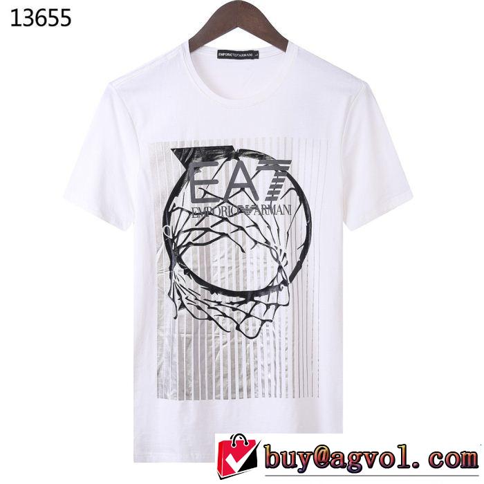ARMANI アルマーニ 半袖Tシャツ 4色可選 夏らしい爽やかさ 知的優秀アイテム