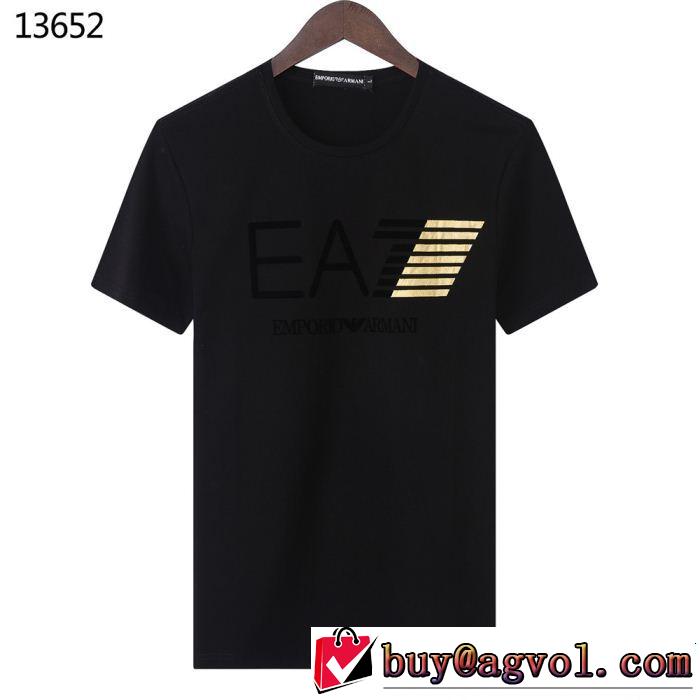 オシャレ上級者に 2019年の夏のマスト ARMANI アルマーニ 半袖Tシャツ 4色可選