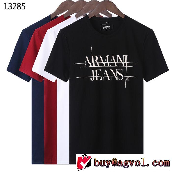 爽やかさ ARMANI アルマーニ 半袖Tシャツ 4色可選 夏のフレッシュな気分に
