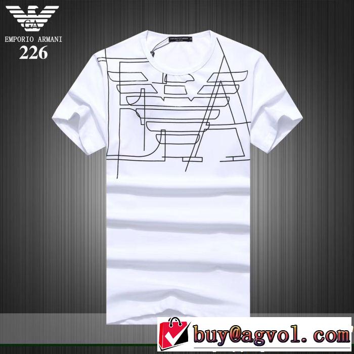 今年もトレンド ARMANI アルマーニ 半袖Tシャツ 3色可選 目を引く春夏トップス