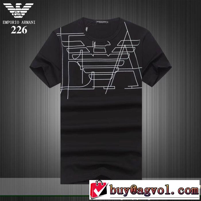 今年もトレンド ARMANI アルマーニ 半袖Tシャツ 3色可選 目を引く春夏トップス