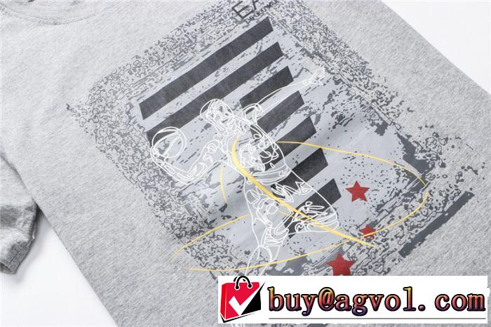 ARMANI アルマーニ 半袖Tシャツ 3色可選 夏の最新ファッション 優しげ人気アイテム