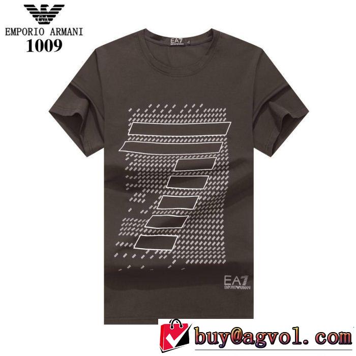 2019年の夏のマスト 高級感が好評です ARMANI アルマーニ 半袖Tシャツ 4色可選