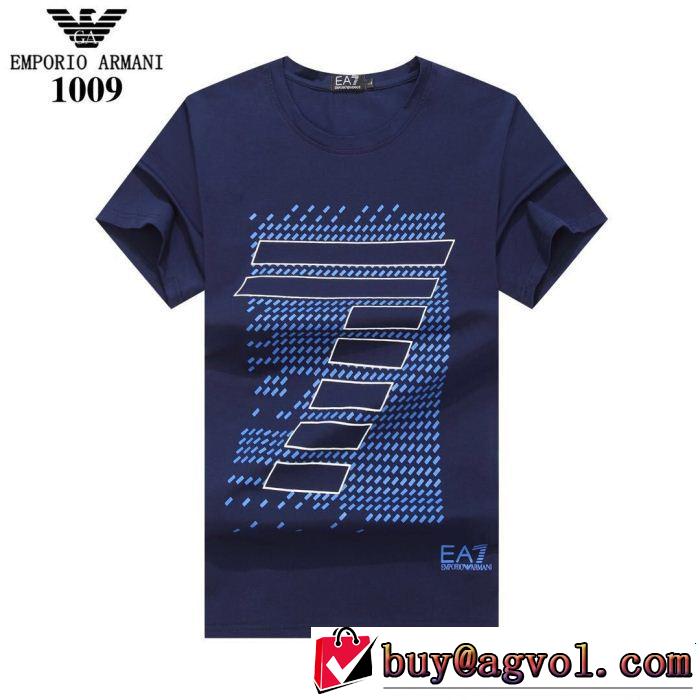 2019年の夏のマスト 高級感が好評です ARMANI アルマーニ 半袖Tシャツ 4色可選