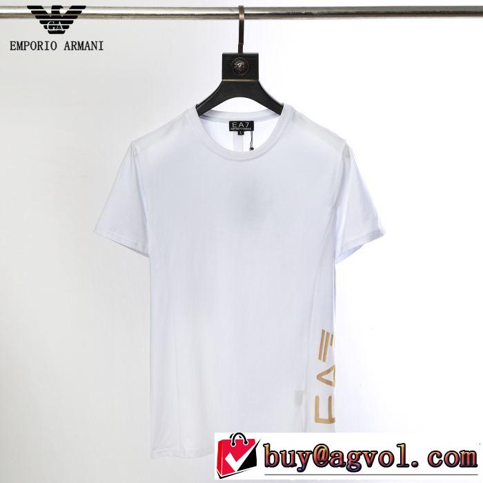 アルマーニ今年もトレンド  ARMANI カジュアルさ 2色可選 Tシャツ/ティーシャツ サラサラの着心地