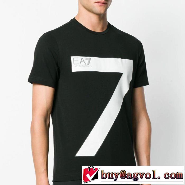 爽やかな色合い 2色可選今季のトレンド人気新作  Tシャツ/ティーシャツ アルマーニ ARMANI 好印象な上品スタイル