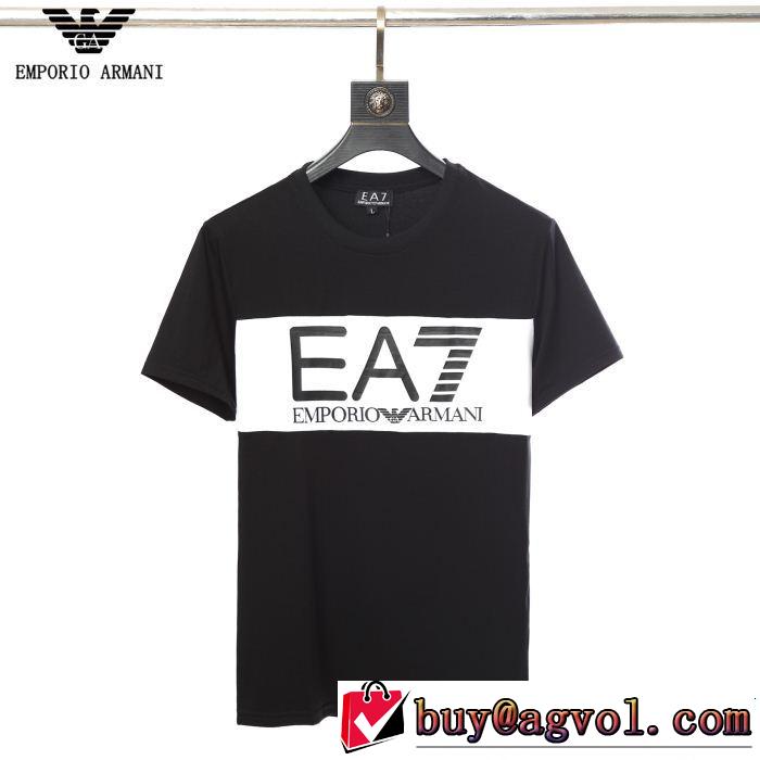  爽やかすぎない大人の印象に アルマーニ ARMANI 2色可選 Tシャツ/ティーシャツ 軽やかな素材感 