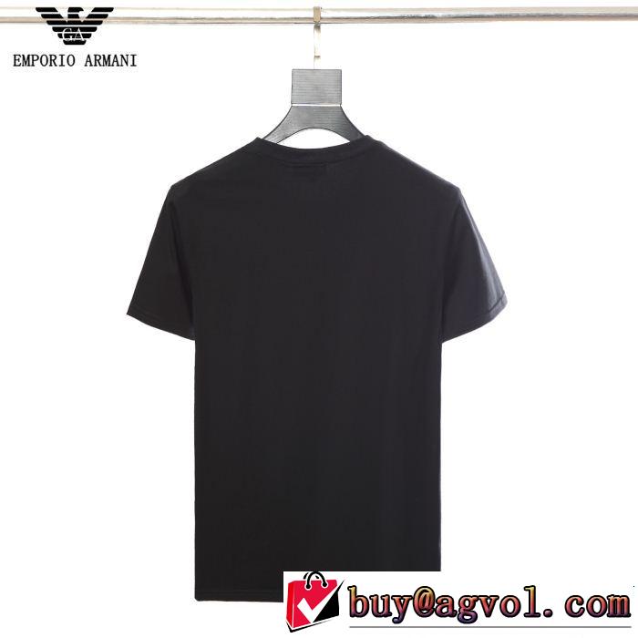 爽やかすぎない大人の印象に アルマーニ ARMANI 2色可選 Tシャツ/ティーシャツ 軽やかな素材感
