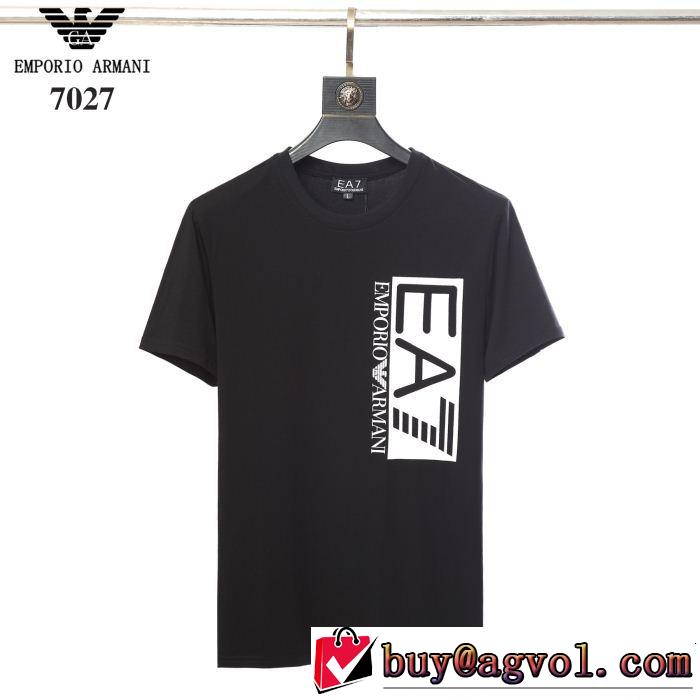  ARMANI アルマーニ 優しげ人気アイテム  夏大人気のアイテム  Tシャツ/ティーシャツ 2色可選