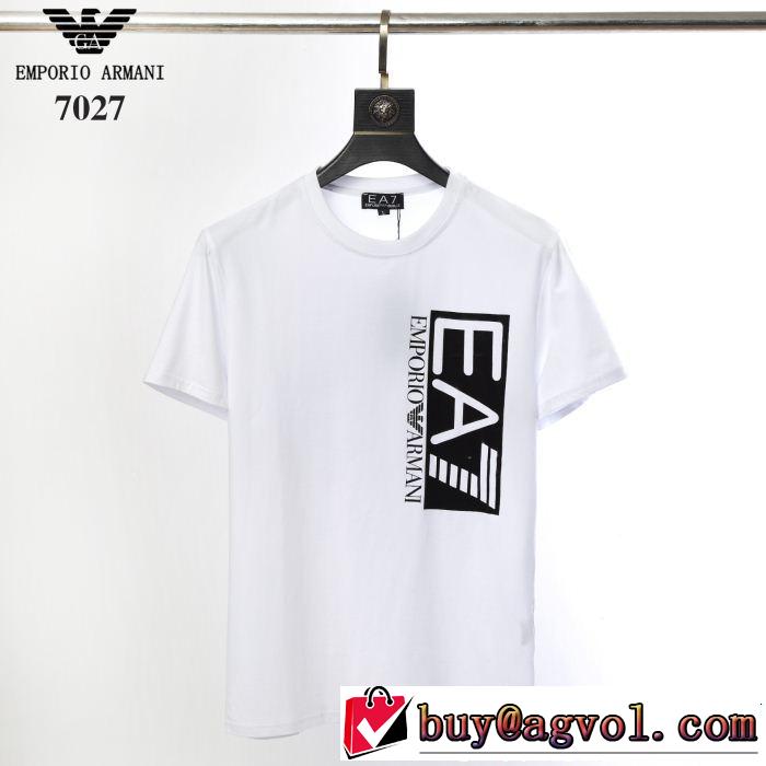 ARMANI アルマーニ 優しげ人気アイテム  夏大人気のアイテム  Tシャツ/ティーシャツ 2色可選