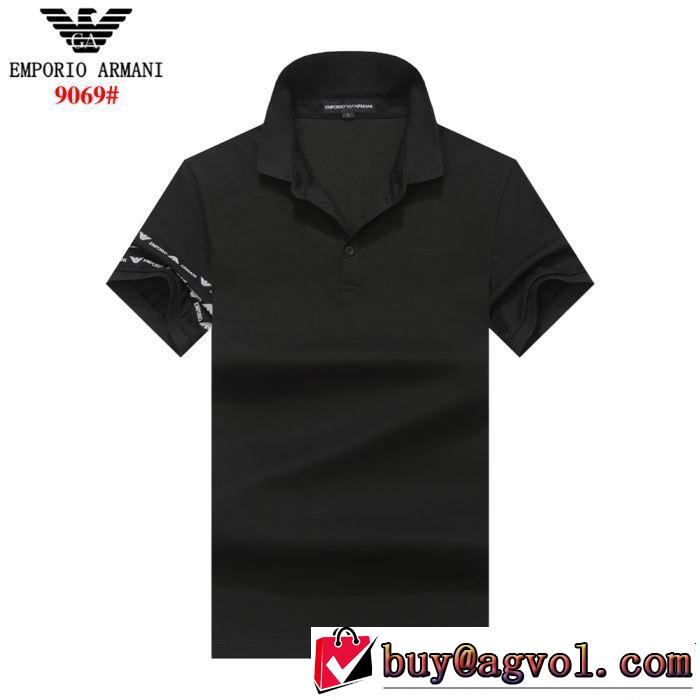 今年の正解大人気新作 2019年春夏流行ファッション ARMANI アルマーニ  半袖Tシャツ 4色可選