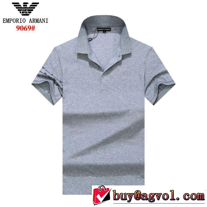 今年の正解大人気新作 2019年春夏流行ファッション ARMANI アルマーニ  半袖Tシャツ 4色可選