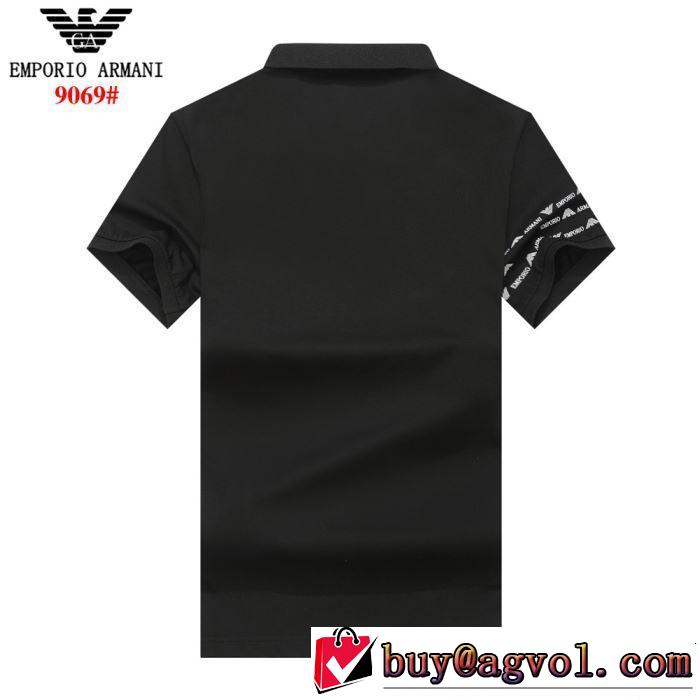 今年の正解大人気新作 2019年春夏流行ファッション ARMANI アルマーニ  半袖Tシャツ 4色可選