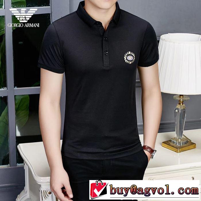 半袖Tシャツ 2色可選 2019春夏の大注目トレンド 春色の最旬の人気アイテム ARMANI アルマーニ