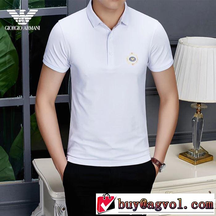 半袖Tシャツ 2色可選 2019春夏の大注目トレンド 春色の最旬の人気アイテム ARMANI アルマーニ