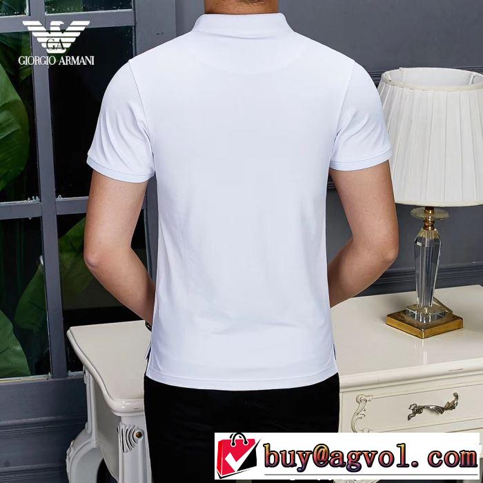 半袖Tシャツ 2色可選 2019春夏の大注目トレンド 春色の最旬の人気アイテム ARMANI アルマーニ