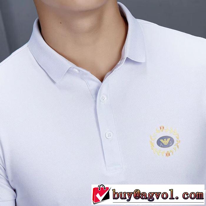 半袖Tシャツ 2色可選 2019春夏の大注目トレンド 春色の最旬の人気アイテム ARMANI アルマーニ