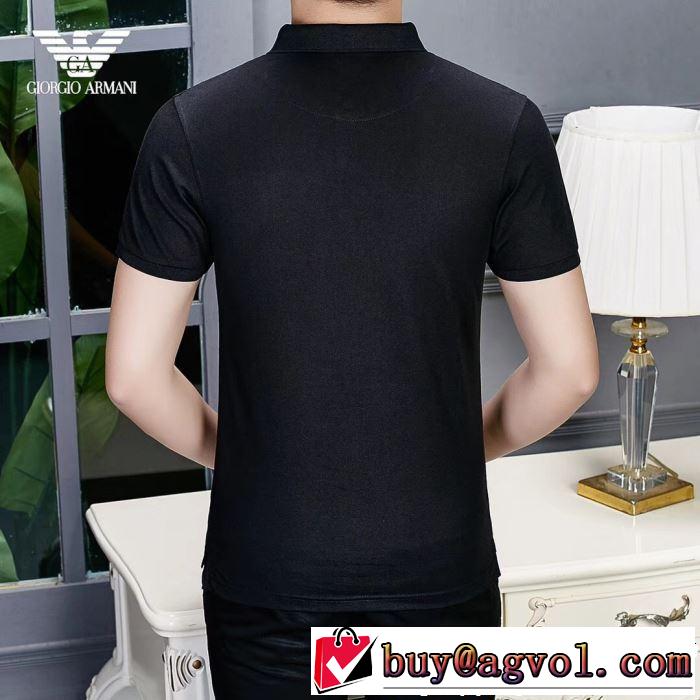 ARMANI アルマーニ  半袖Tシャツ 2色可選 2019年春夏シーズンの人気 オシャレ印象で人気の高い