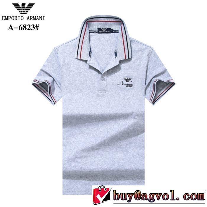 2019春夏は人気定番 一押し注目ブランドファション ARMANI アルマーニ  半袖Tシャツ 多色可選