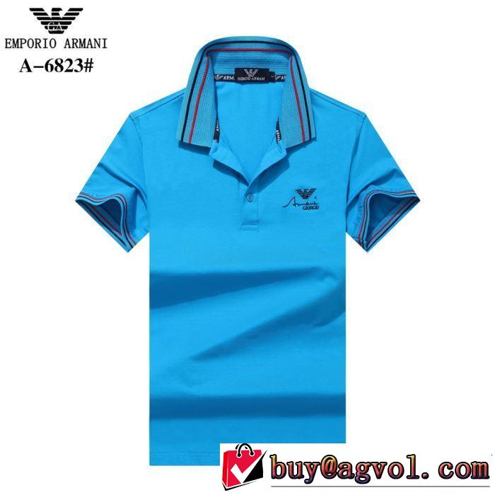 2019春夏は人気定番 一押し注目ブランドファション ARMANI アルマーニ  半袖Tシャツ 多色可選