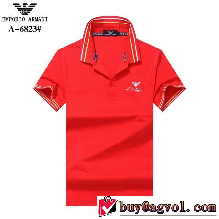 2019春夏は人気定番 一押し注目ブランドファション ARMANI アルマーニ  半袖Tシャツ 多色可選