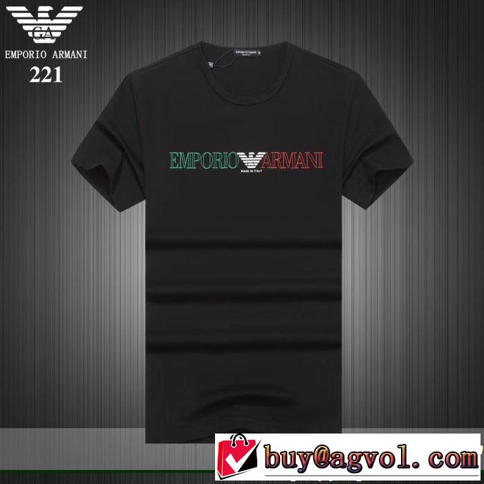ARMANI アルマーニ  半袖Tシャツ 3色可選 今流行りの最新コレクション 2019SSのトレンド商品