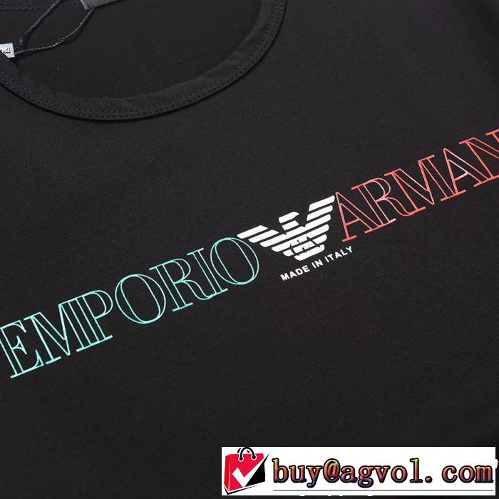 ARMANI アルマーニ  半袖Tシャツ 3色可選 今流行りの最新コレクション 2019SSのトレンド商品