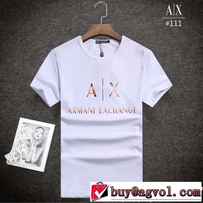 ARMANI アルマーニ  半袖Tシャツ 3色可選 抜け感のある夏着物 2019春夏も引き続きトレンド