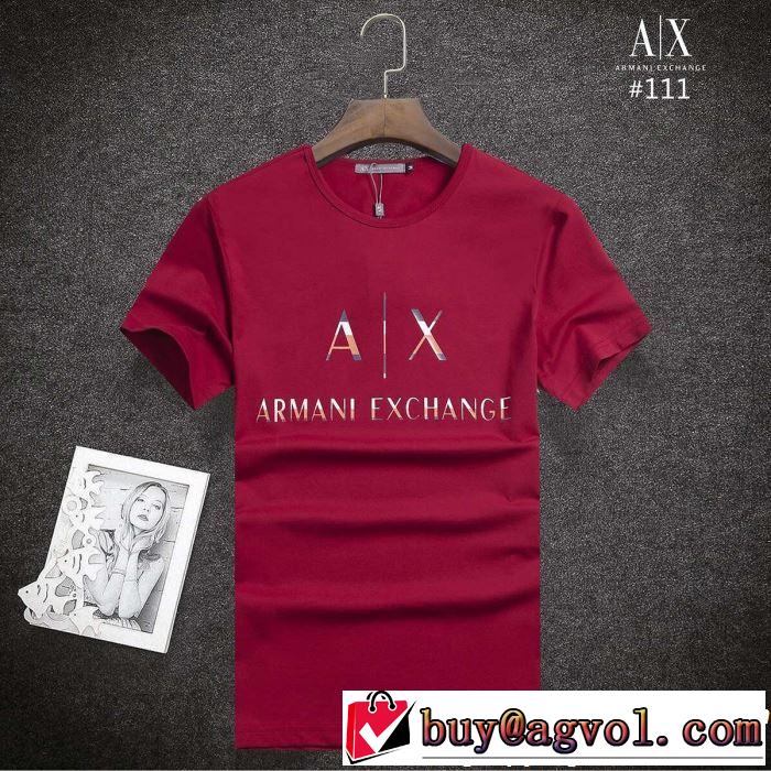 ARMANI アルマーニ  半袖Tシャツ 3色可選 抜け感のある夏着物 2019春夏も引き続きトレンド