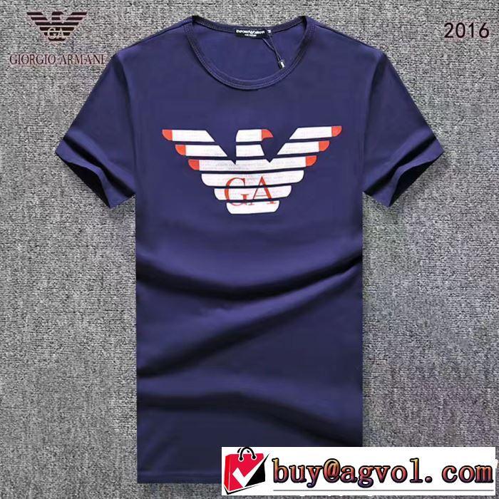 スタイリッシュに新着2019春夏は人気定番 ARMANI アルマーニ  半袖Tシャツ 3色可選
