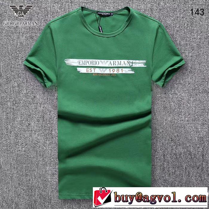 3色可選 2019SSのトレンド商品 欠かせない限定アイテム 半袖Tシャツ ARMANI アルマーニ