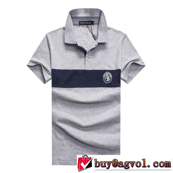 2019年の夏のマスト素敵なスタイルで夏の定番 ARMANI アルマーニ  半袖Tシャツ 3色可選