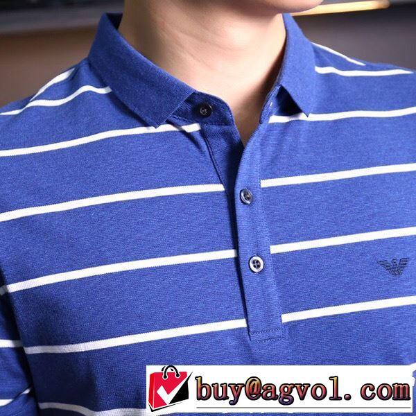 半袖Tシャツ 3色可選 優しげ人気アイテム 2019年春夏のトレンドアイテム ARMANI アルマーニ