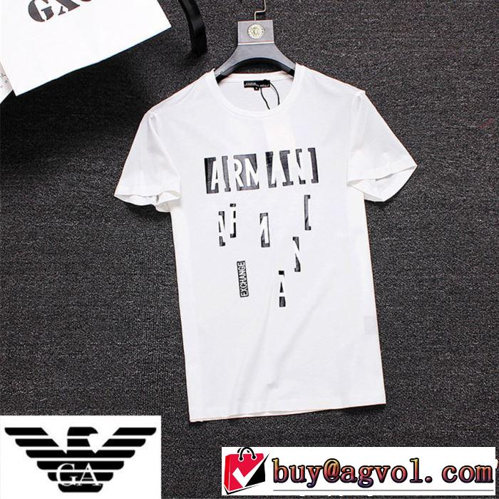 ARMANI アルマーニ  半袖Tシャツ 2色可選 夏っぽさ新作アイテム 2019年の夏のマスト