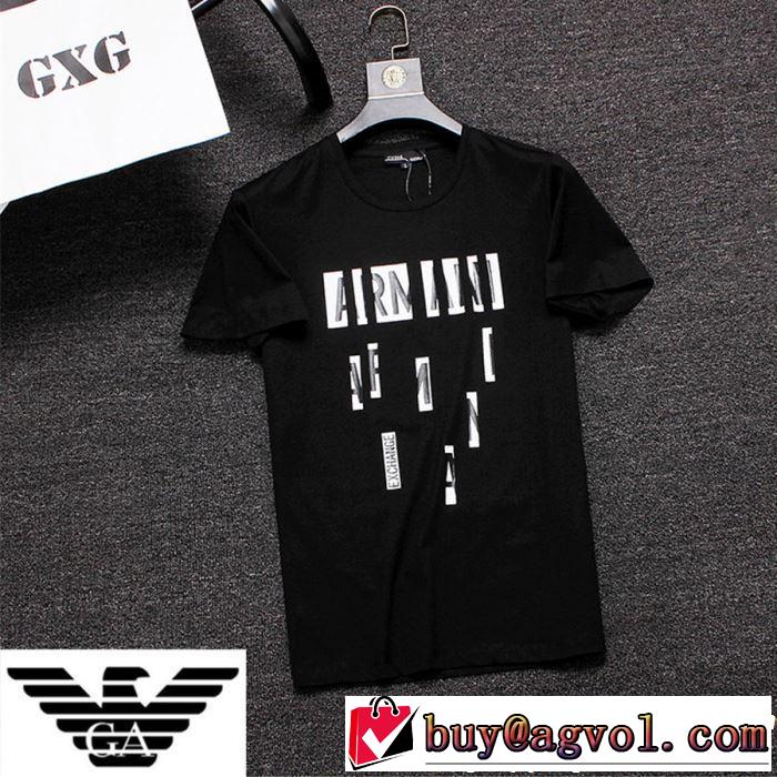 ARMANI アルマーニ  半袖Tシャツ 2色可選 夏っぽさ新作アイテム 2019年の夏のマスト