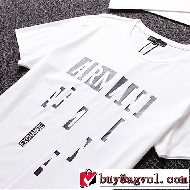 ARMANI アルマーニ  半袖Tシャツ 2色可選 夏っぽさ新作アイテム 2019年の夏のマスト